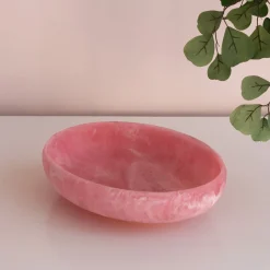 RESIN Sorbet Large Oval Bowl Raspberry