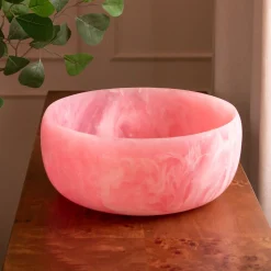 RESIN Sorbet Large Round Bowl Raspberry