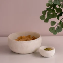 RESIN Sorbet Large Round Bowl Coconut