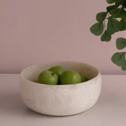 RESIN Sorbet Large Round Bowl Coconut