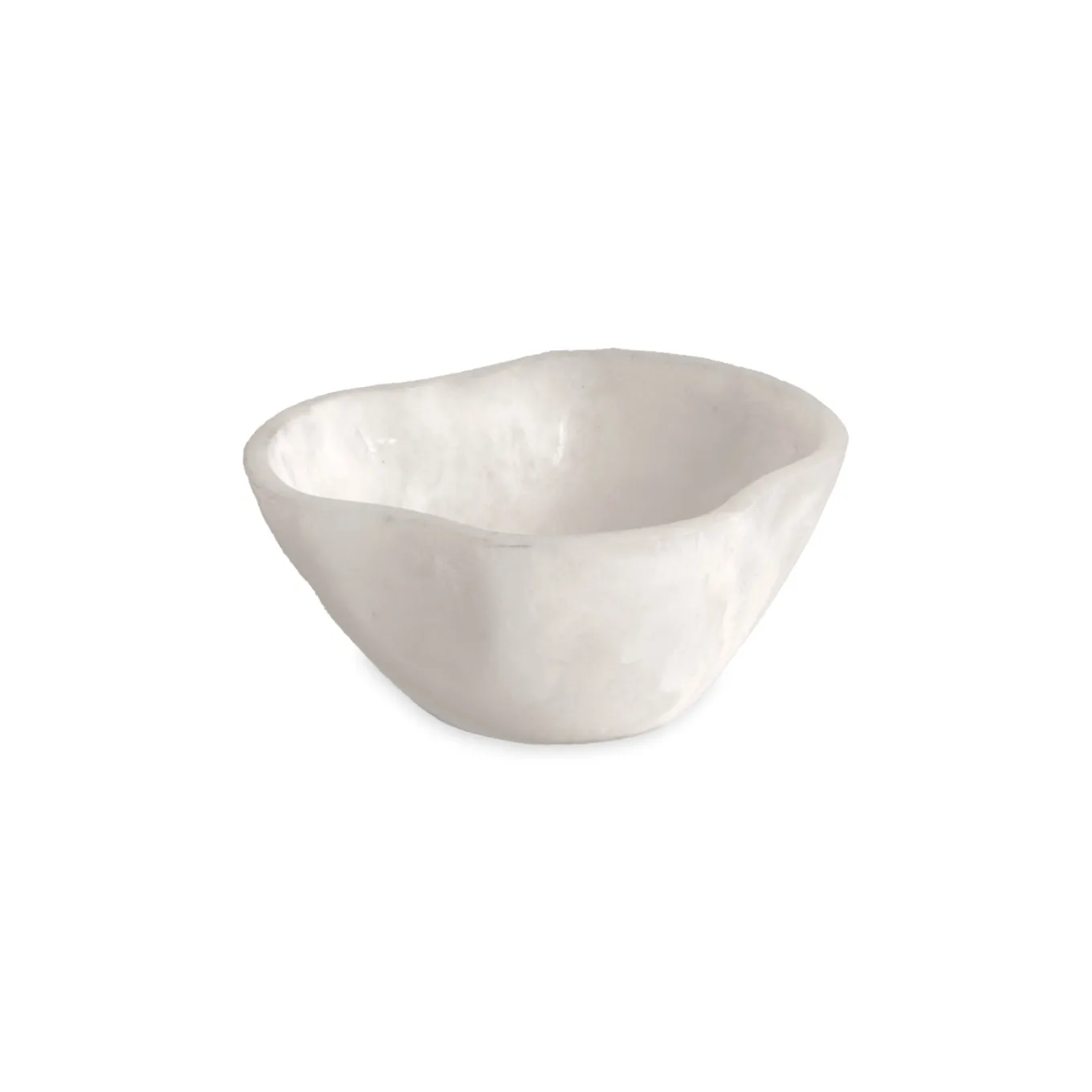 RESIN Sorbet Mini Wavy Round Bowl Coconut