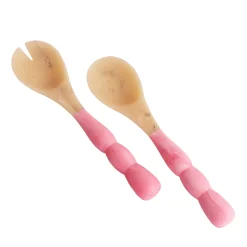 RESIN Sorbet Salad Servers Raspberry