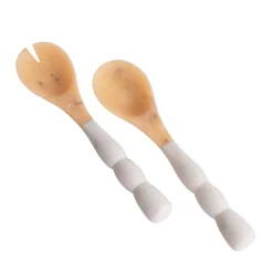RESIN Sorbet Salad Servers Coconut