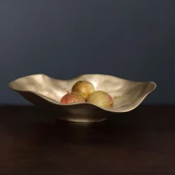 SIERRA MODERN Maia Medium Oval Bowl (Gold)