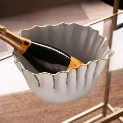 THANNI Mystic Ice Bucket (White and Gold)