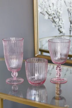 VIDA Acrylic Double Old Fashioned Set of 4 (Pink)