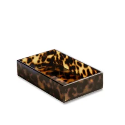 VIDA Acrylic Tortoise Guest Towel Holder