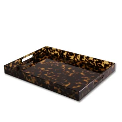 VIDA Acrylic Tortoise X-Large Tray With Handles