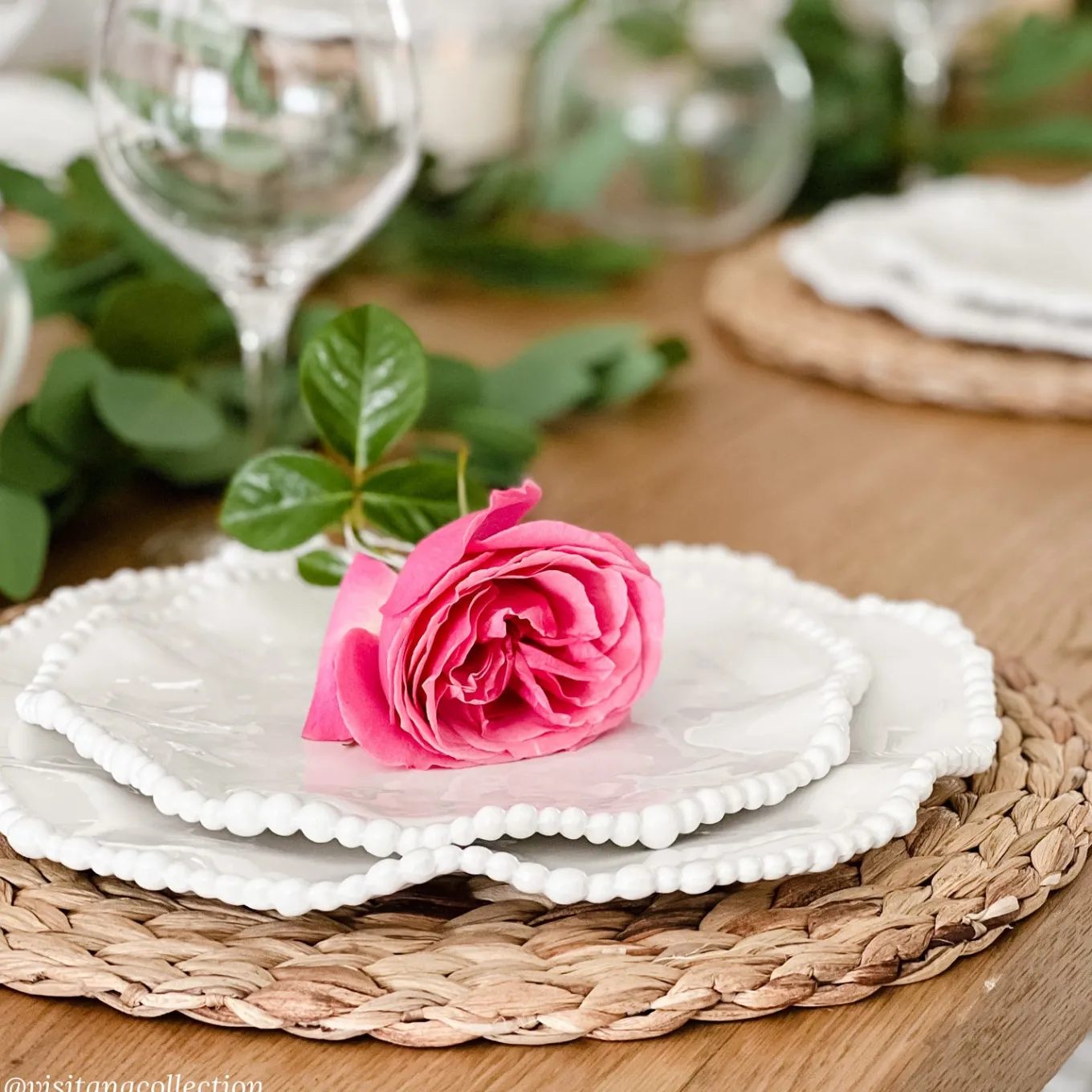 VIDA Alegria 9" Salad Plate Set of 4 (White)