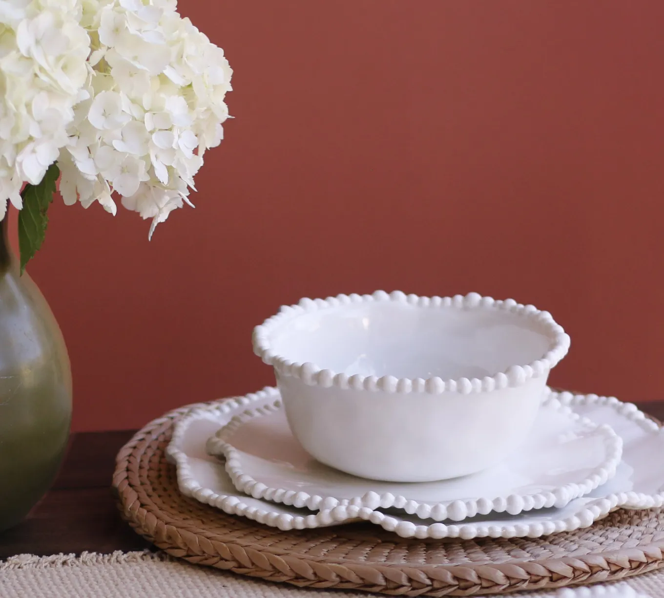 VIDA Alegria 9" Salad Plate Set of 4 (White)