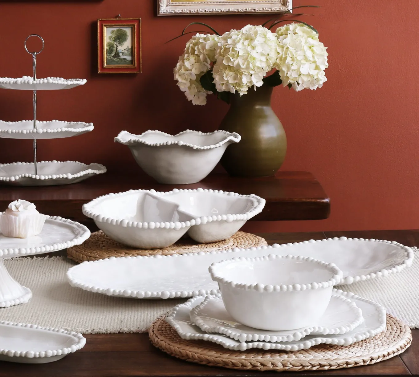 VIDA Alegria 9" Salad Plate Set of 4 (White)