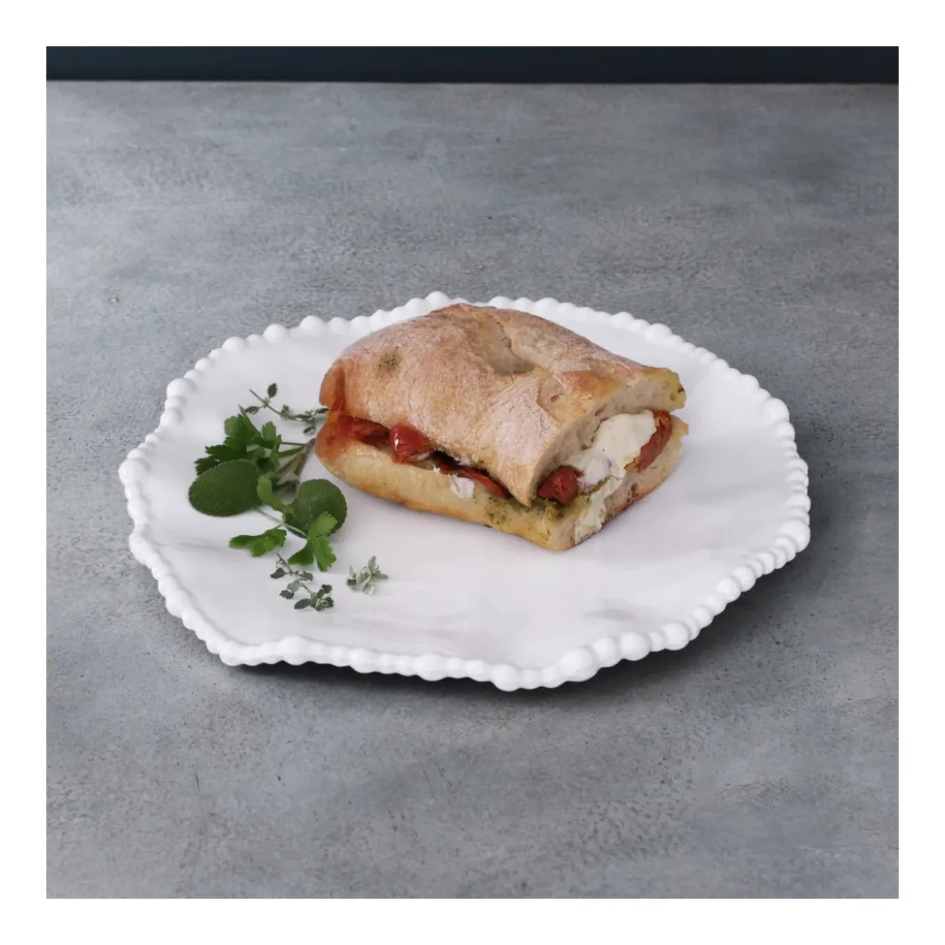 VIDA Alegria 9" Salad Plate Set of 4 (White)