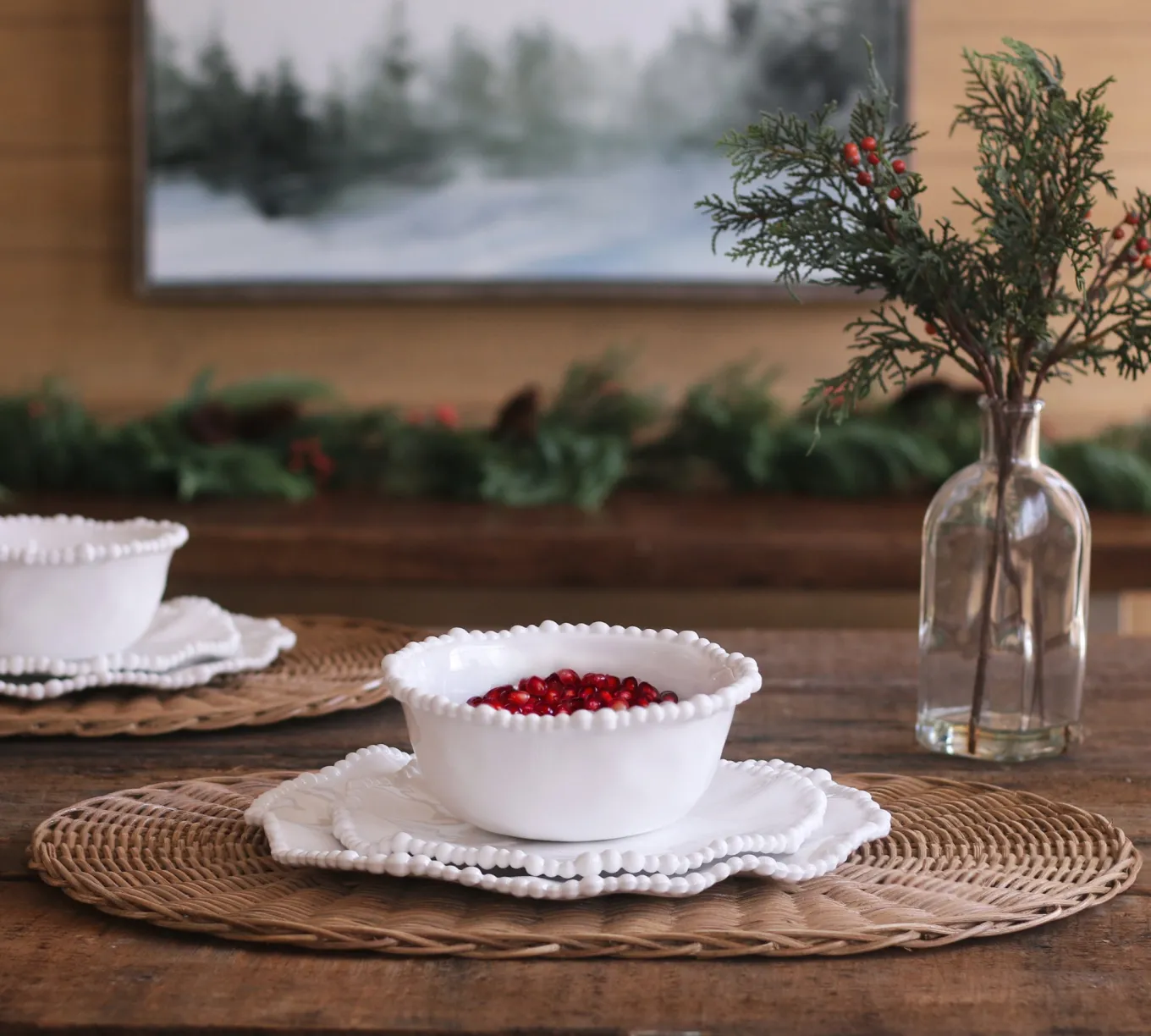 VIDA Alegria 9" Salad Plate Set of 4 (White)