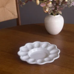 VIDA Alegria Deviled Egg Platter (White)