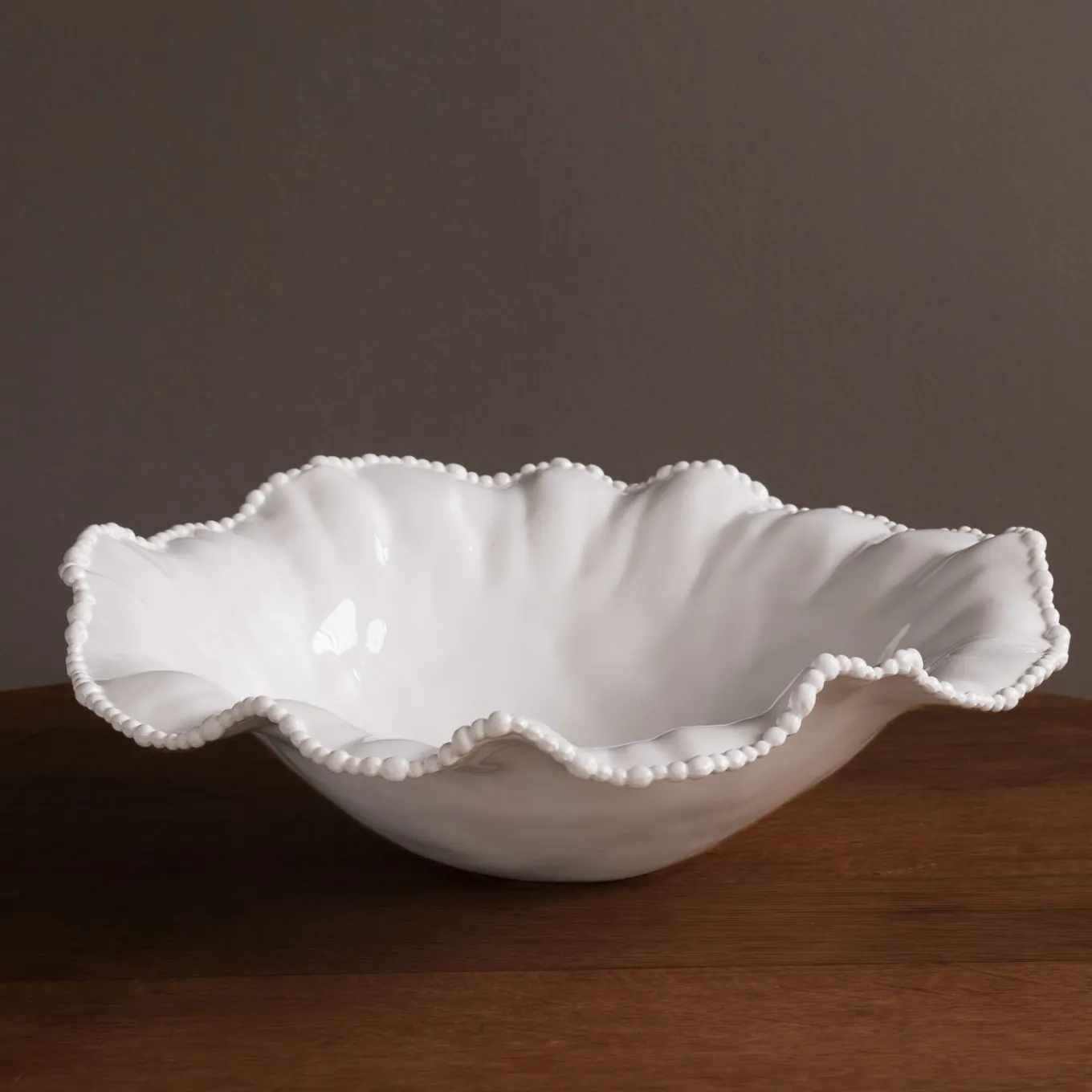 VIDA Alegria Extra Large Round Centerpiece (White)