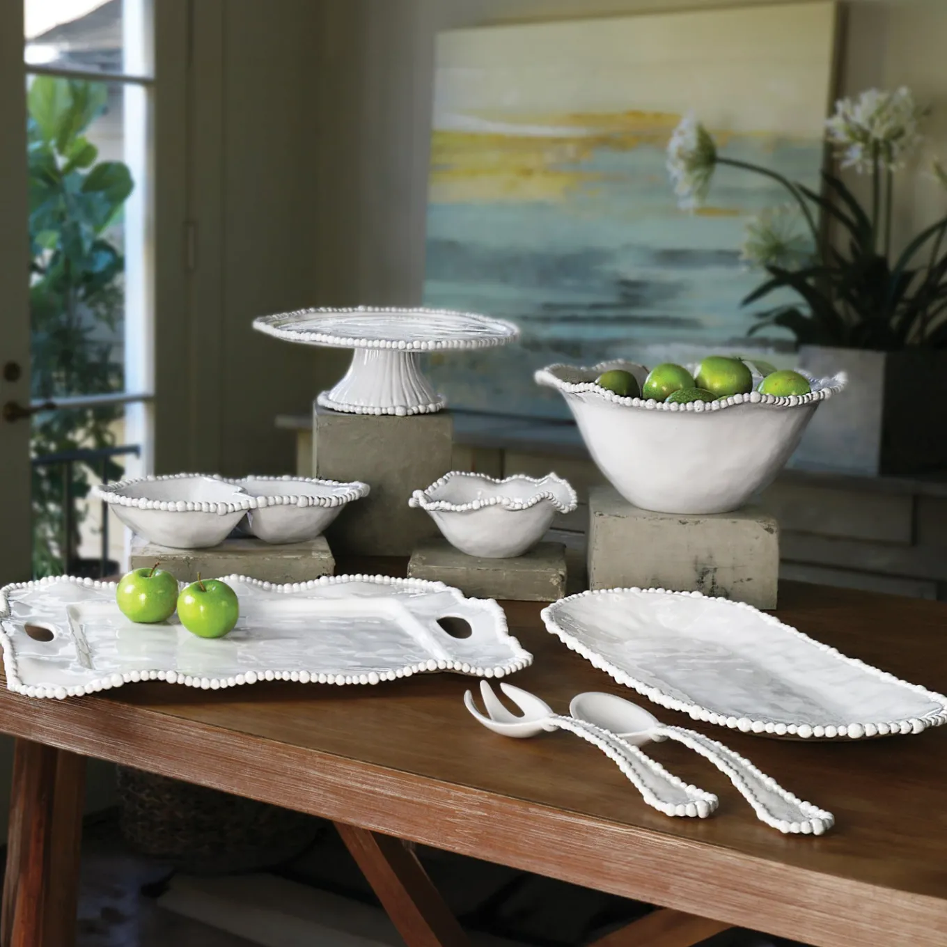 VIDA Alegria Large Oval Platter (White)