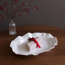 VIDA Alegria Oval Platter (White)