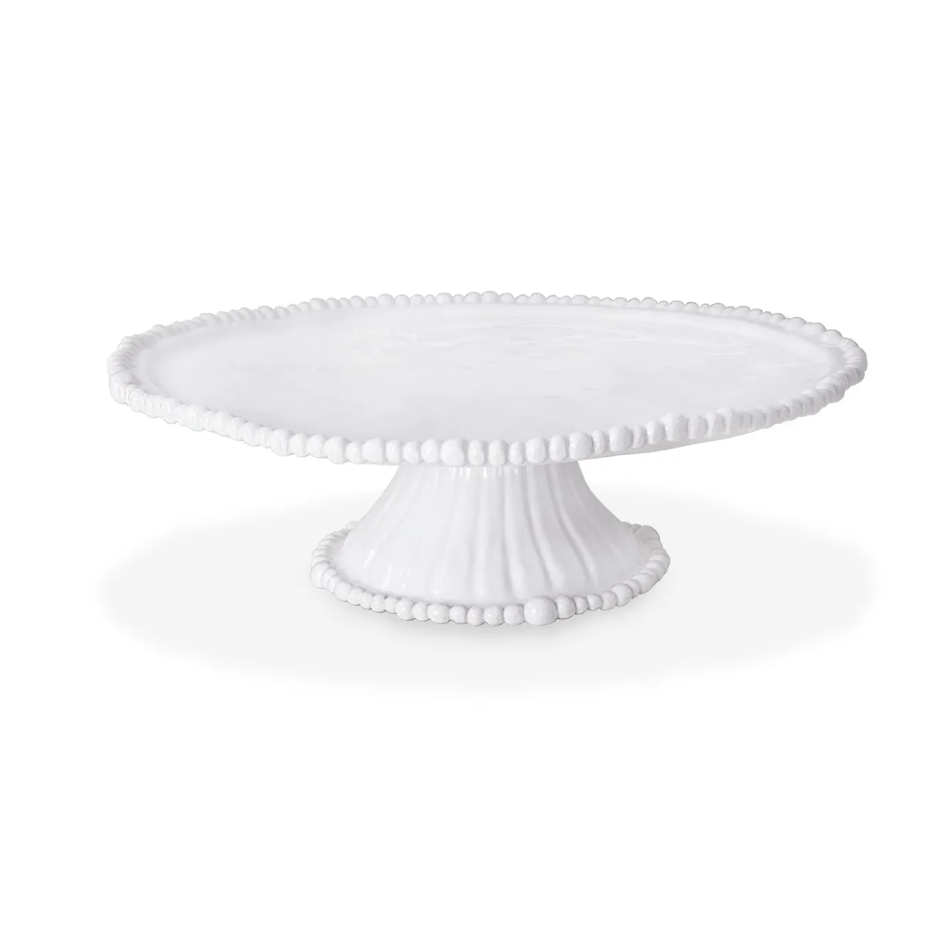 VIDA Alegria Pedestal Cake Plate White