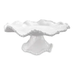 VIDA Alegria Small Pedestal Cake Plate (White)