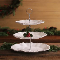 VIDA Alegria Triple Tiered Server (White)