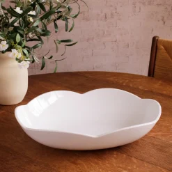 VIDA Amelia Extra Large Oval Bowl White