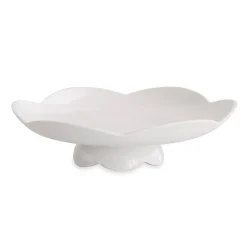 VIDA Amelia Pedestal Cake Plate White