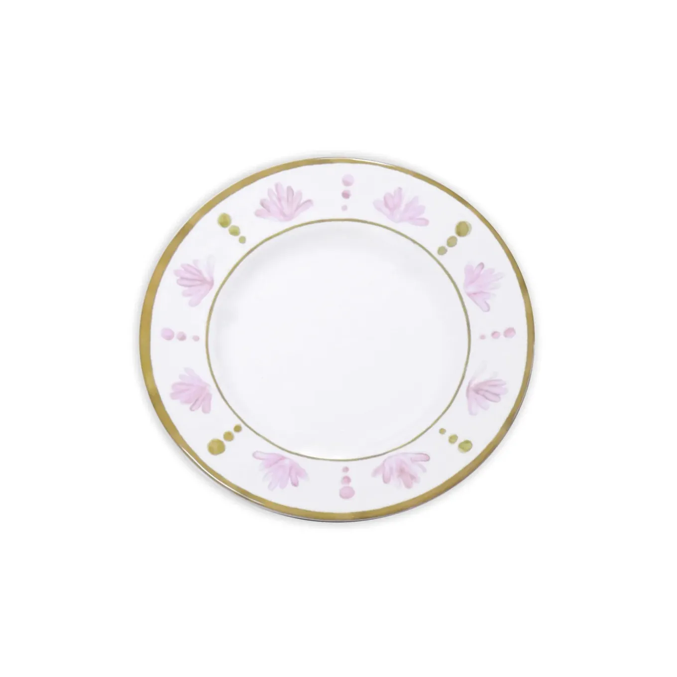 VIDA Athena Dinner Plate 11" Set of 4 (Pink and Green)