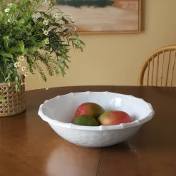 VIDA Bamboo Large Salad Bowl (White)