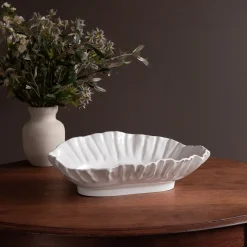 VIDA Bloom Large Oval Bowl (White)