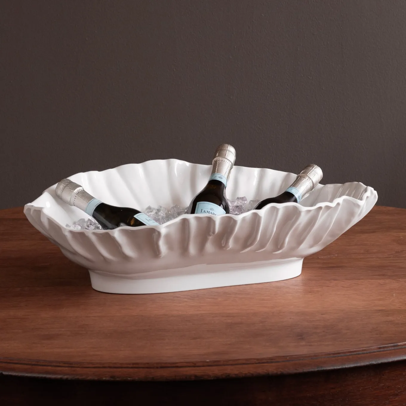 VIDA Bloom Large Oval Bowl (White)
