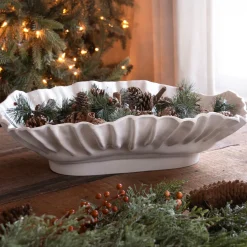 VIDA Bloom Large Rectangle Bowl (White)