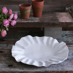 VIDA Bloom Large Round Platter (White)