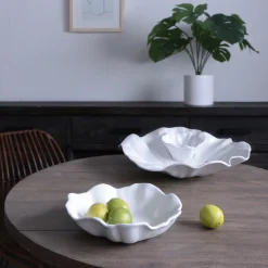 VIDA Bloom Medium Wavy Bowl (White)