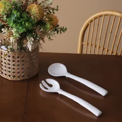 VIDA Croc Salad Servers (White)