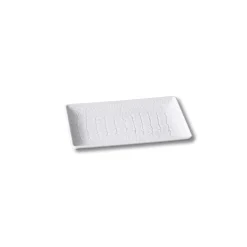 VIDA Croc Small Rectangular Tray (White)