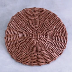 VIDA Faux Wicker Placemats Set of 4 (Brown)