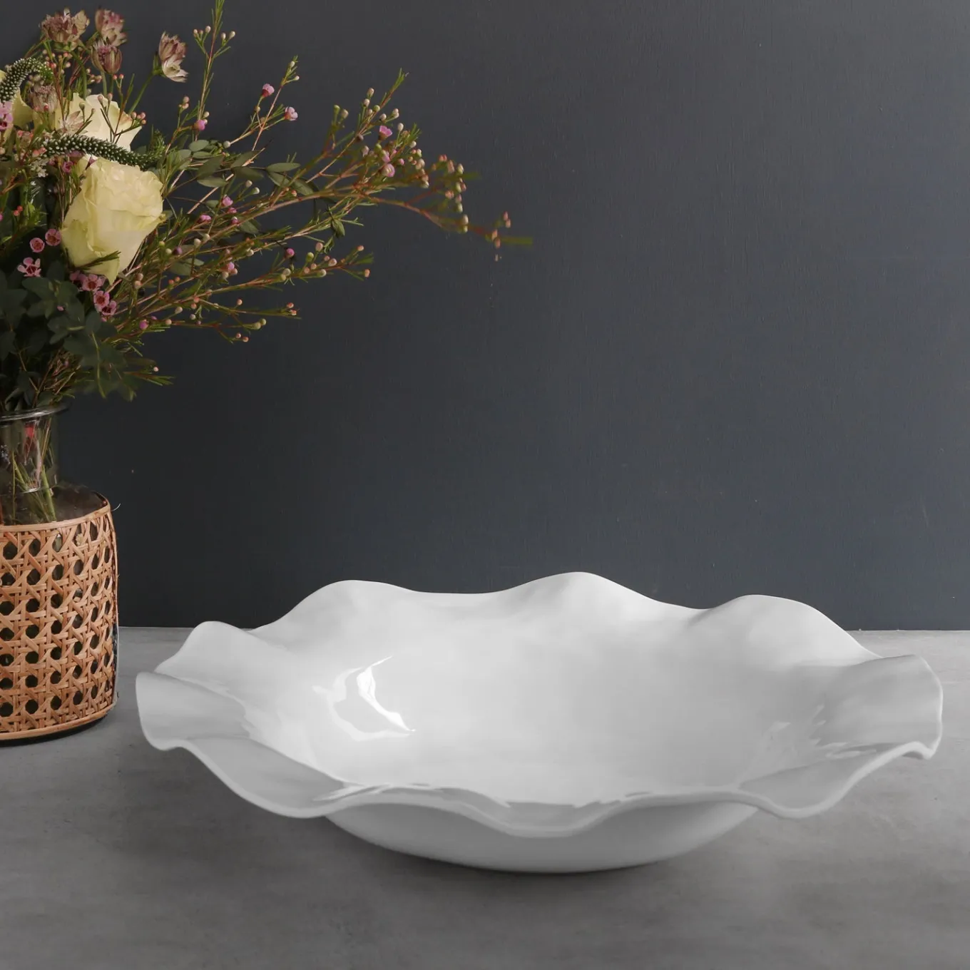 VIDA Havana Extra Large Bowl (White)