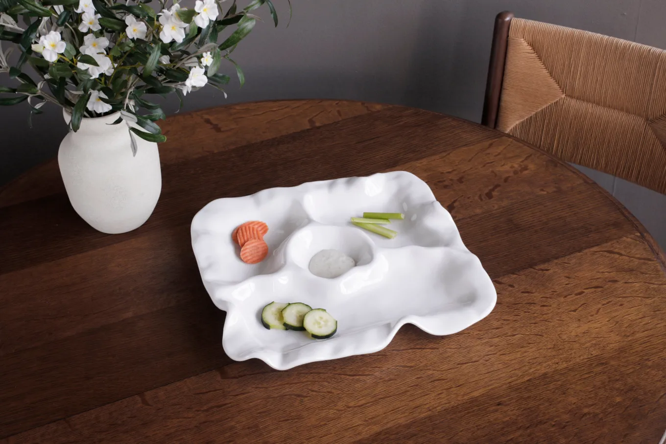 VIDA Havana Multi Chip & Dip White