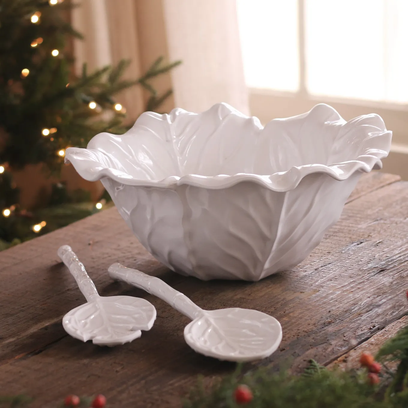 VIDA Lettuce Large Bowl (White)