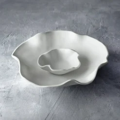 VIDA Nube Bowl with Dip (White)