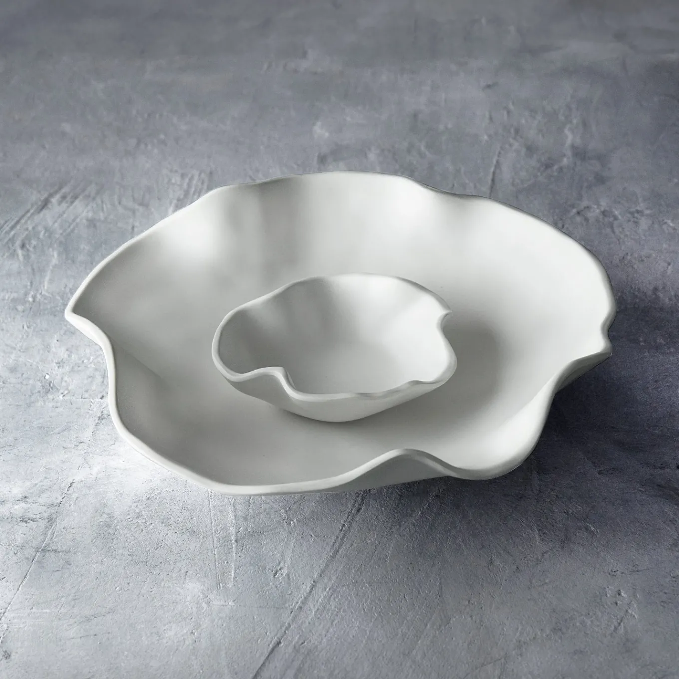 VIDA Nube Bowl with Dip (White)