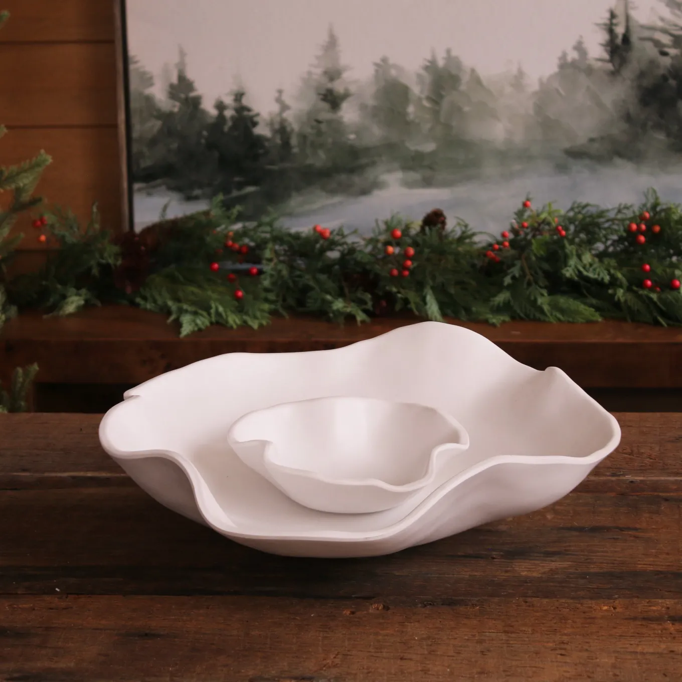 VIDA Nube Bowl with Dip (White)