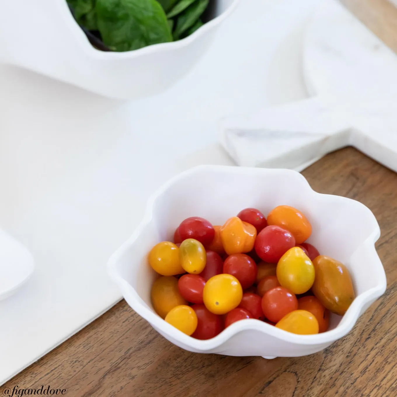 VIDA Nube Bowl with Dip (White)