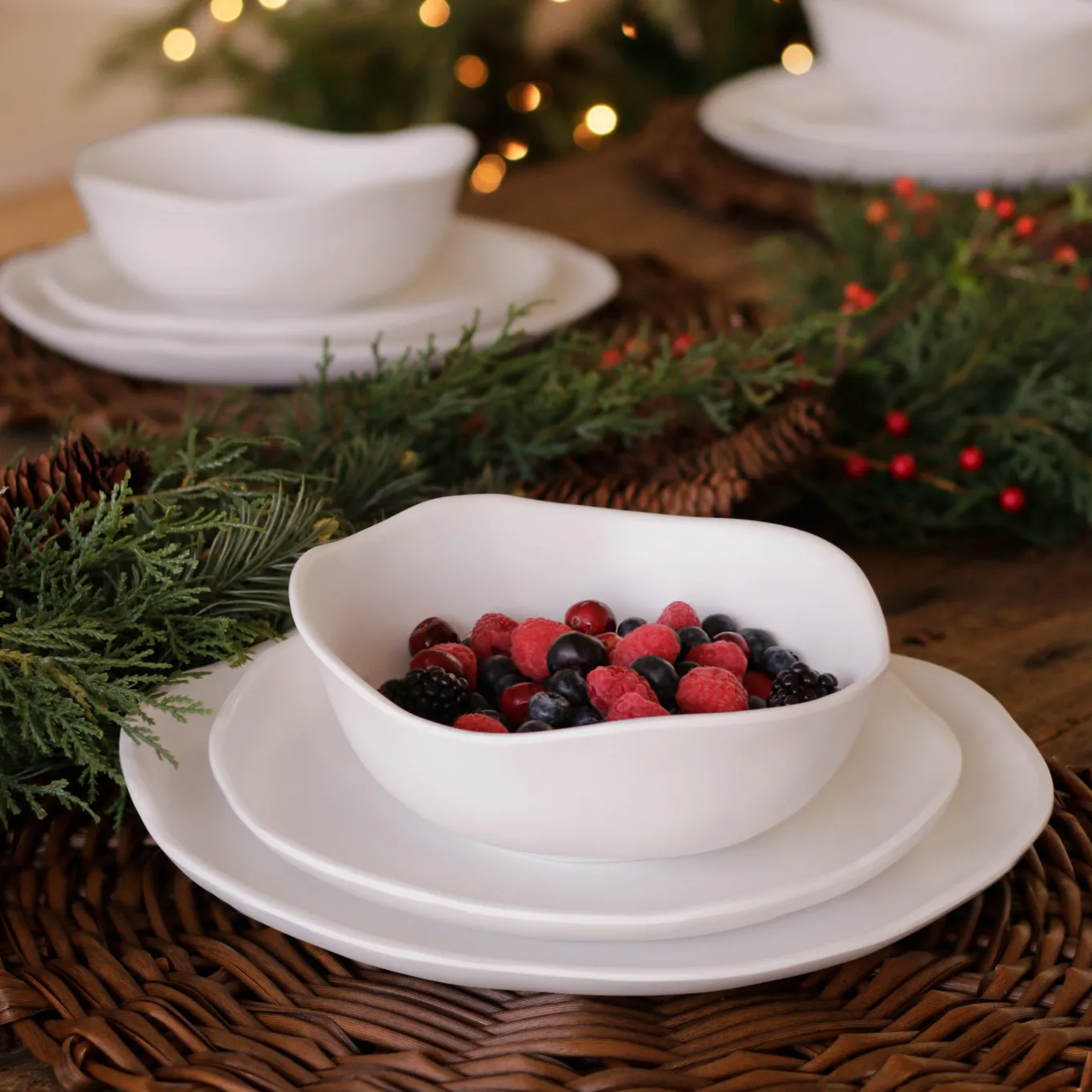 VIDA Nube Cereal Bowl Set of 4 (White)