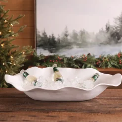 VIDA Nube Extra Large Oval Centerpiece (White)