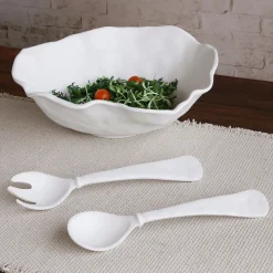 VIDA Nube Large Salad Servers (White)