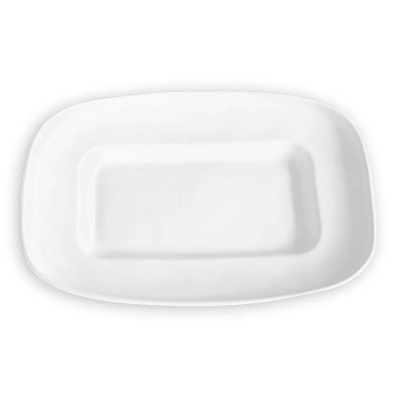 VIDA Nube Medium Rectangle Platter (White)