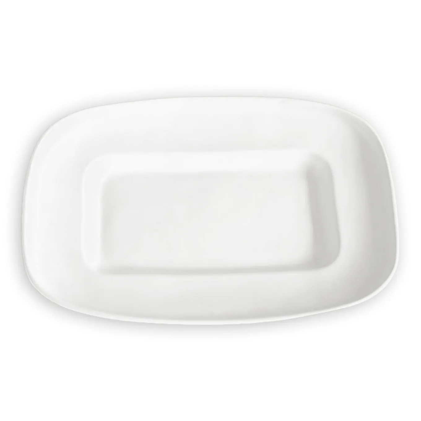 VIDA Nube Medium Rectangle Platter (White)