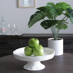 VIDA Nube Round Pedestal Cake Plate (White)