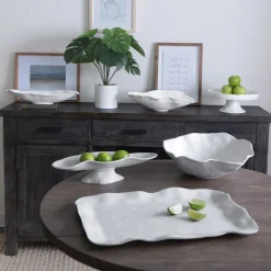 VIDA Nube Round Pedestal Cake Plate (White)